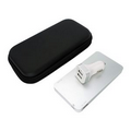 Gift Set - Silver Dual Port Power Bank & Car Charger